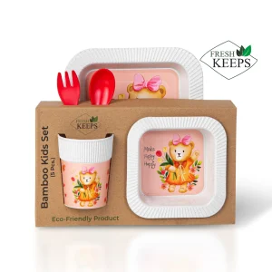 ست سرو غذای کودک فرشکیپس مربع 5 تکه 11 ست سرو غذای کودک فرشکیپس مربع 5 تکه - طرح 11