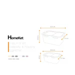 باکس میوه و سبزیجات هومکت مدل نیکا 3902 سایز متوسط