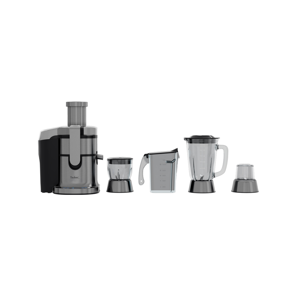 آبمیوه گیری تکنو مدل Te 314 چهار کاره با توان 800 وات 2