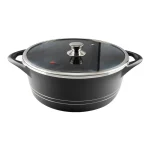 قابلمه گرانیتی MGS مدل ایتالیا B سایز 36 مشکی
