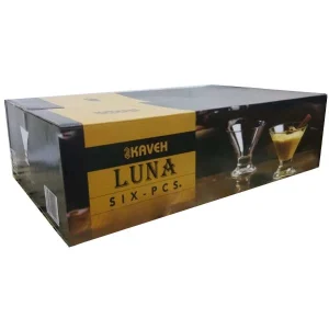 بستنی خوری بلور کاوه مدل لونا LUNA (بسته 6 عددی)